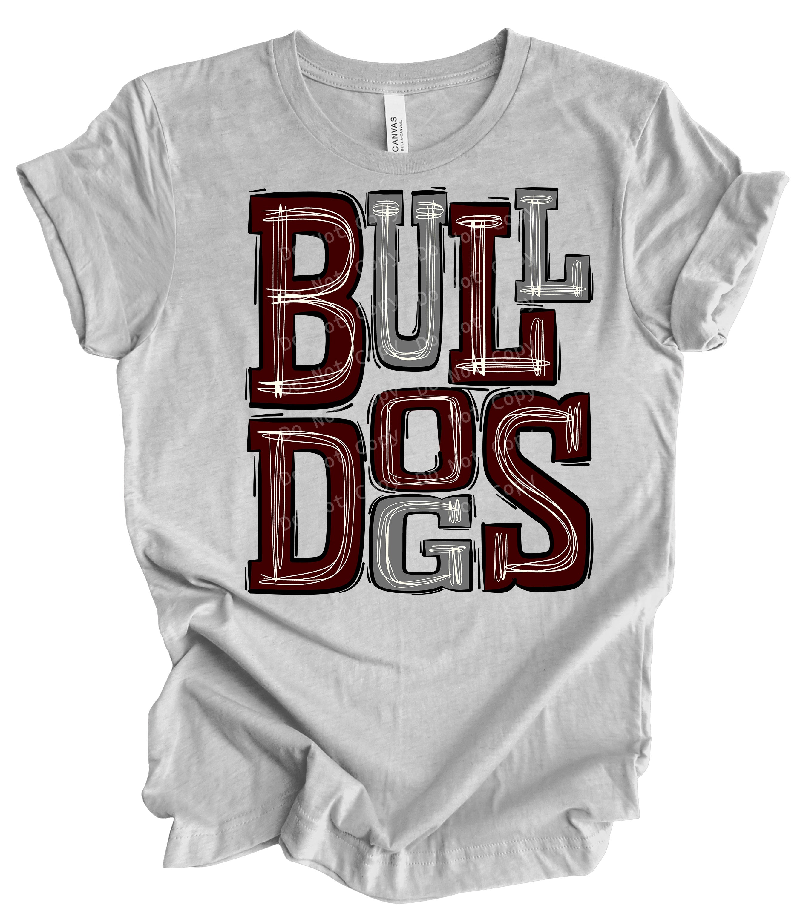 Bulldogs Maroon and Gray
