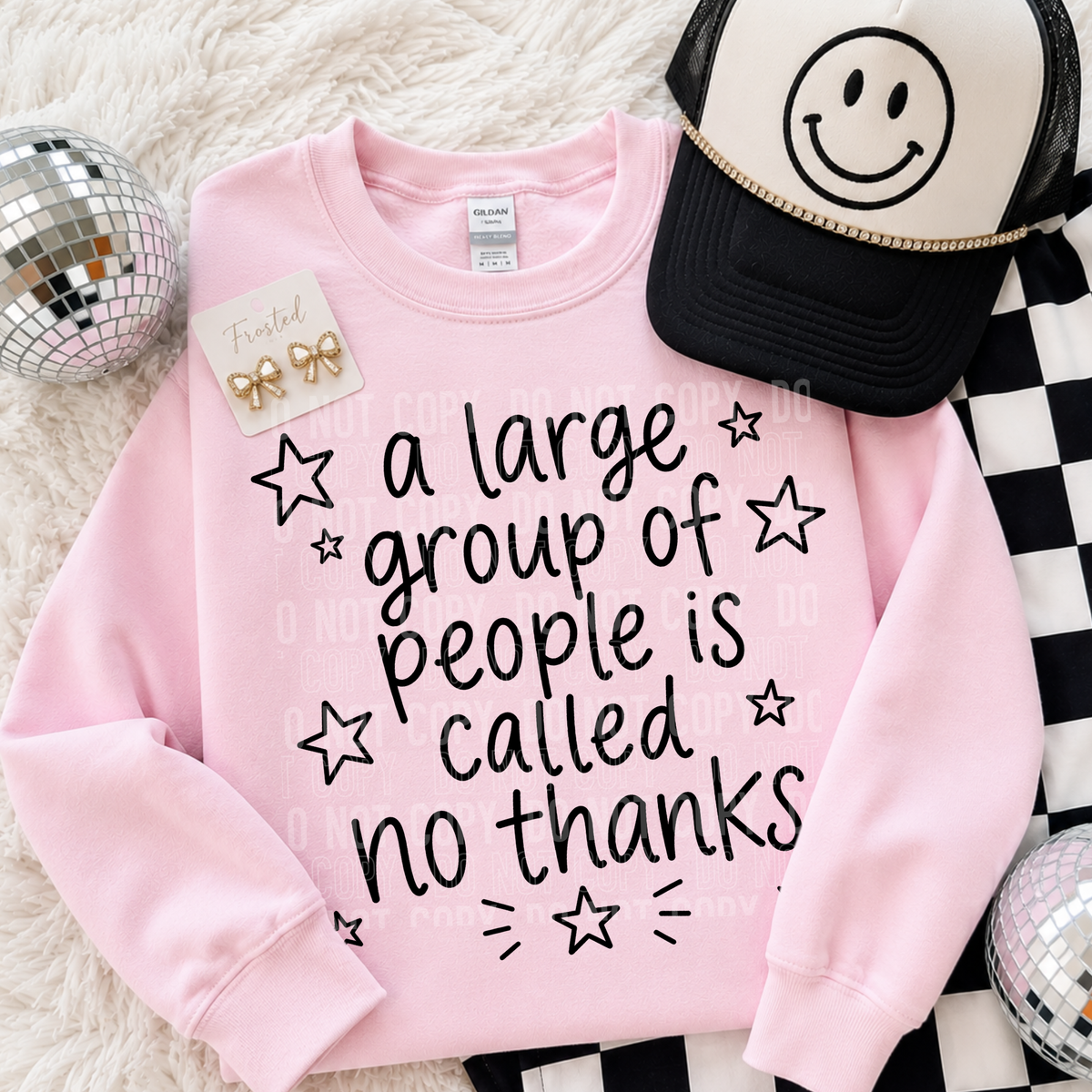 A LARGE GROUP OF PEOPLE NO THANKS