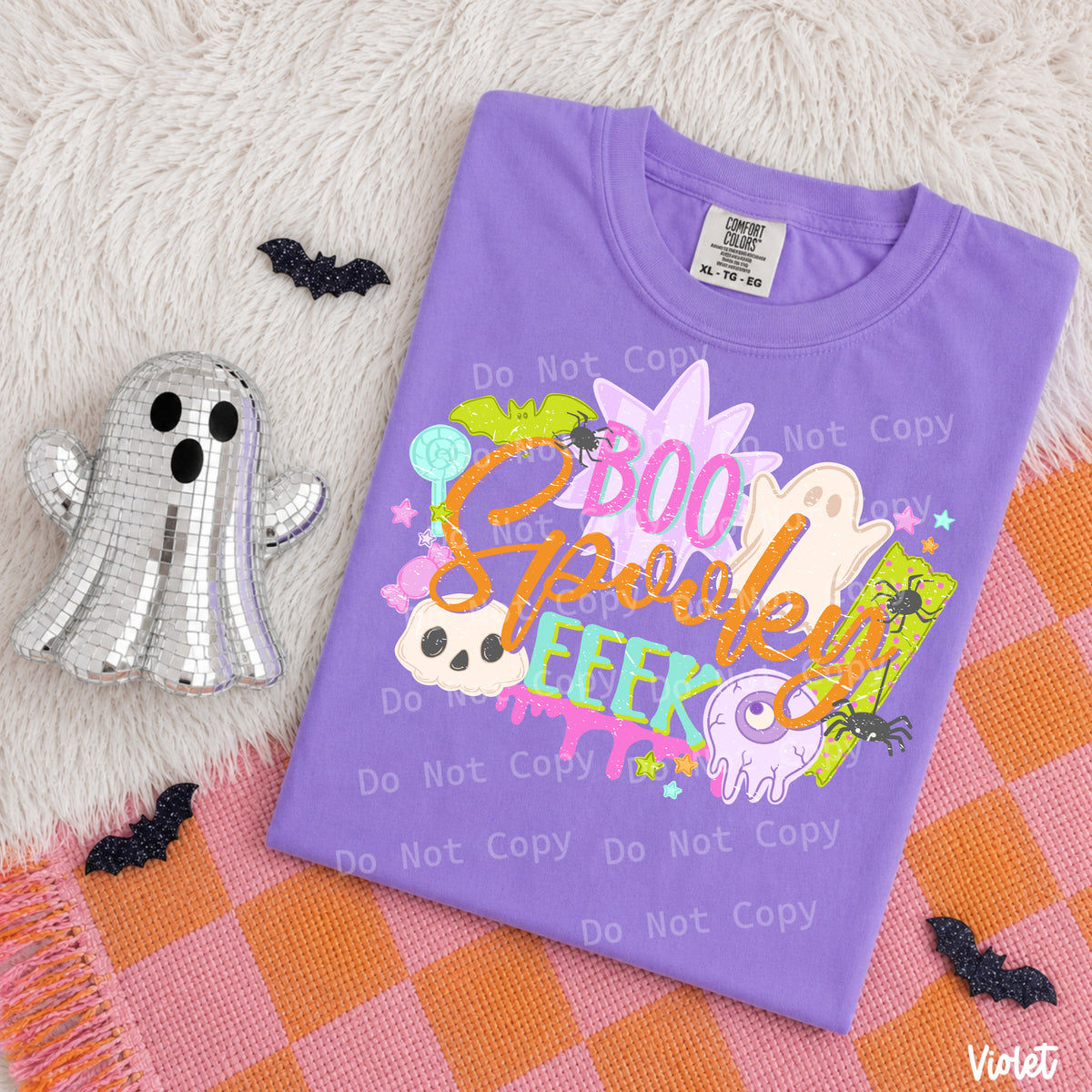 Boo spooky eek distressed