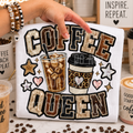 COFFEE QUEEN FAUX SEQUIN