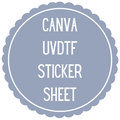 Canva UVDTF Sticker Sheet