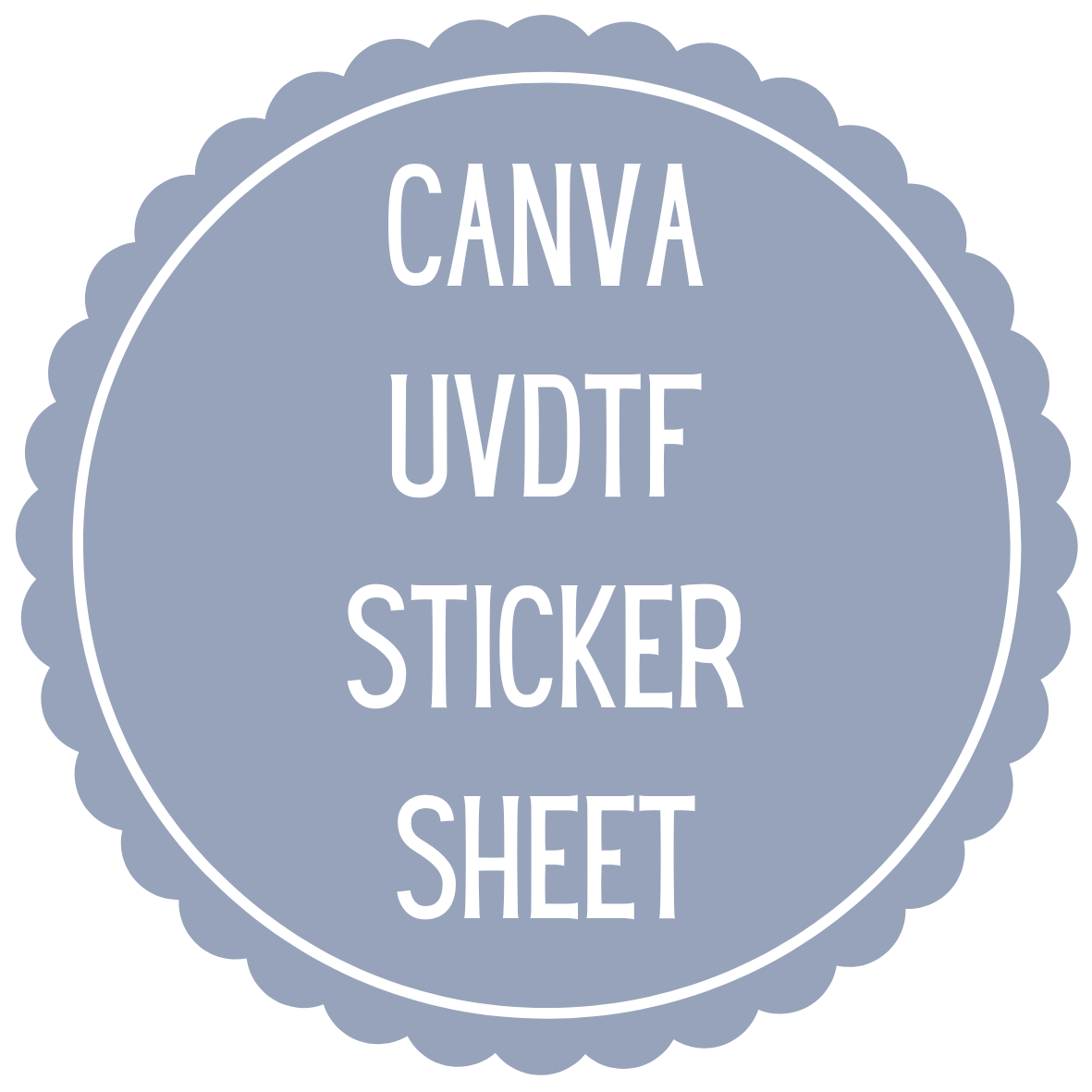Canva UVDTF Sticker Sheet