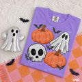 Faux embroidered Halloween collage