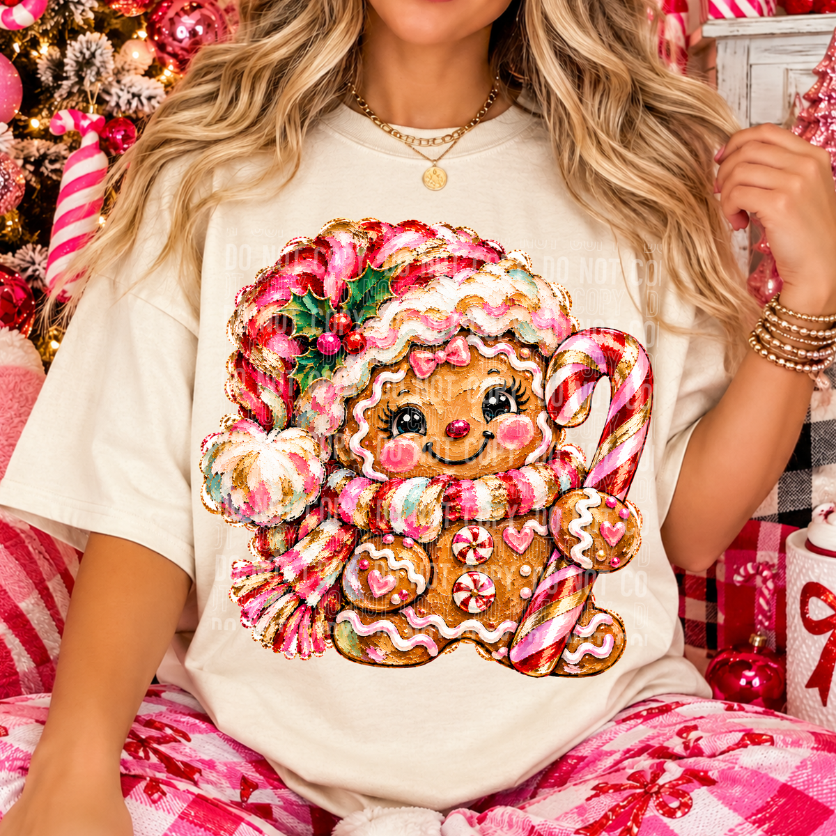 GINGERBREAD FAUX PAINTED COLORFUL