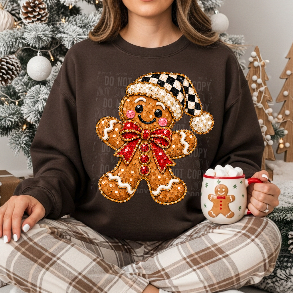 GINGERBREAD FAUX SEQUIN