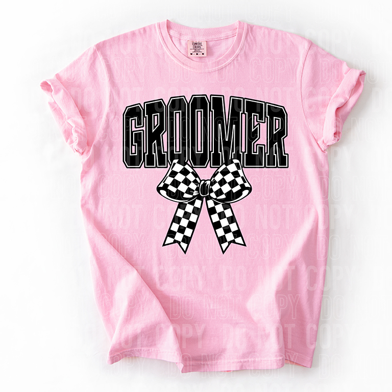 GROOMER CHECKERED BOW