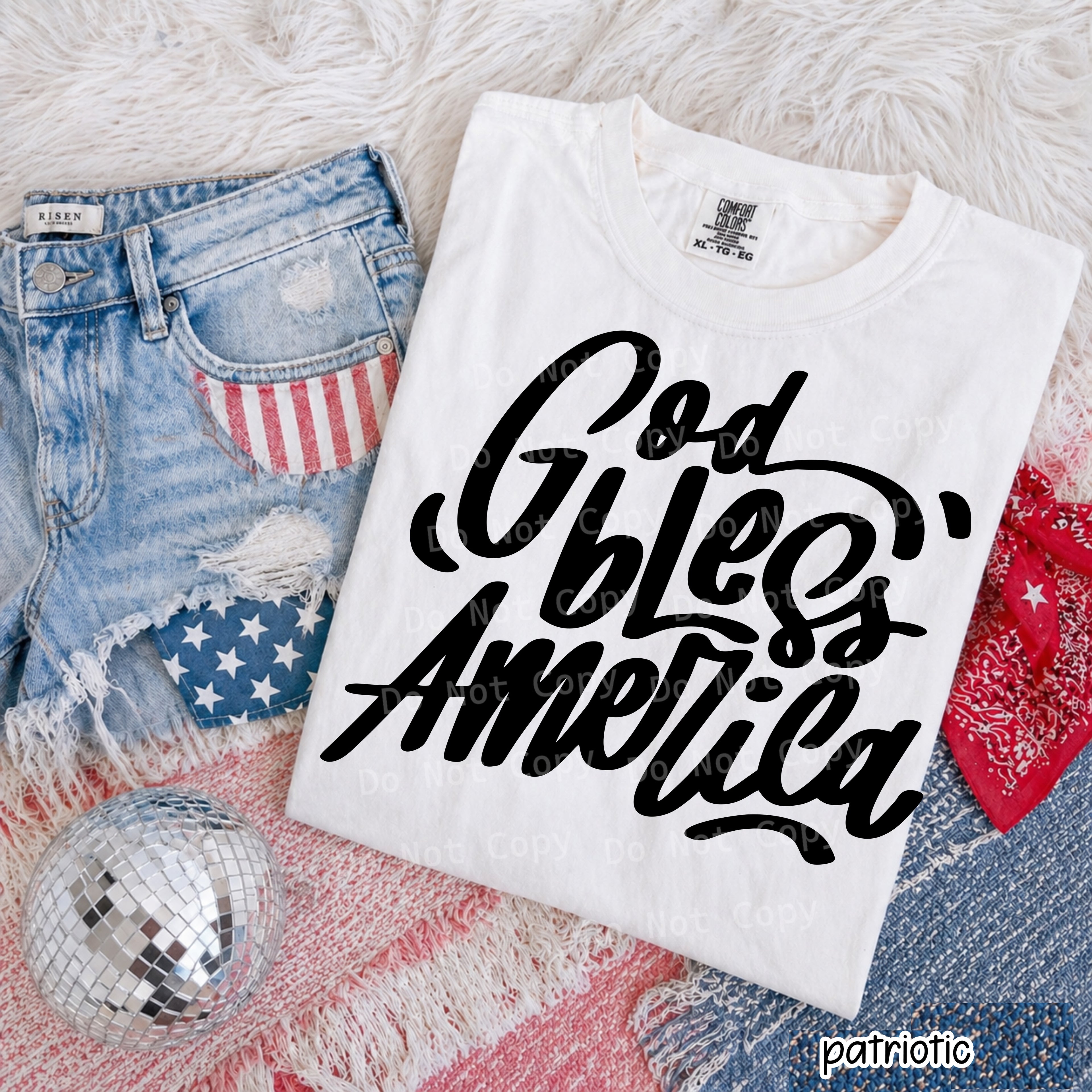 God Bless America PNG Version TWO