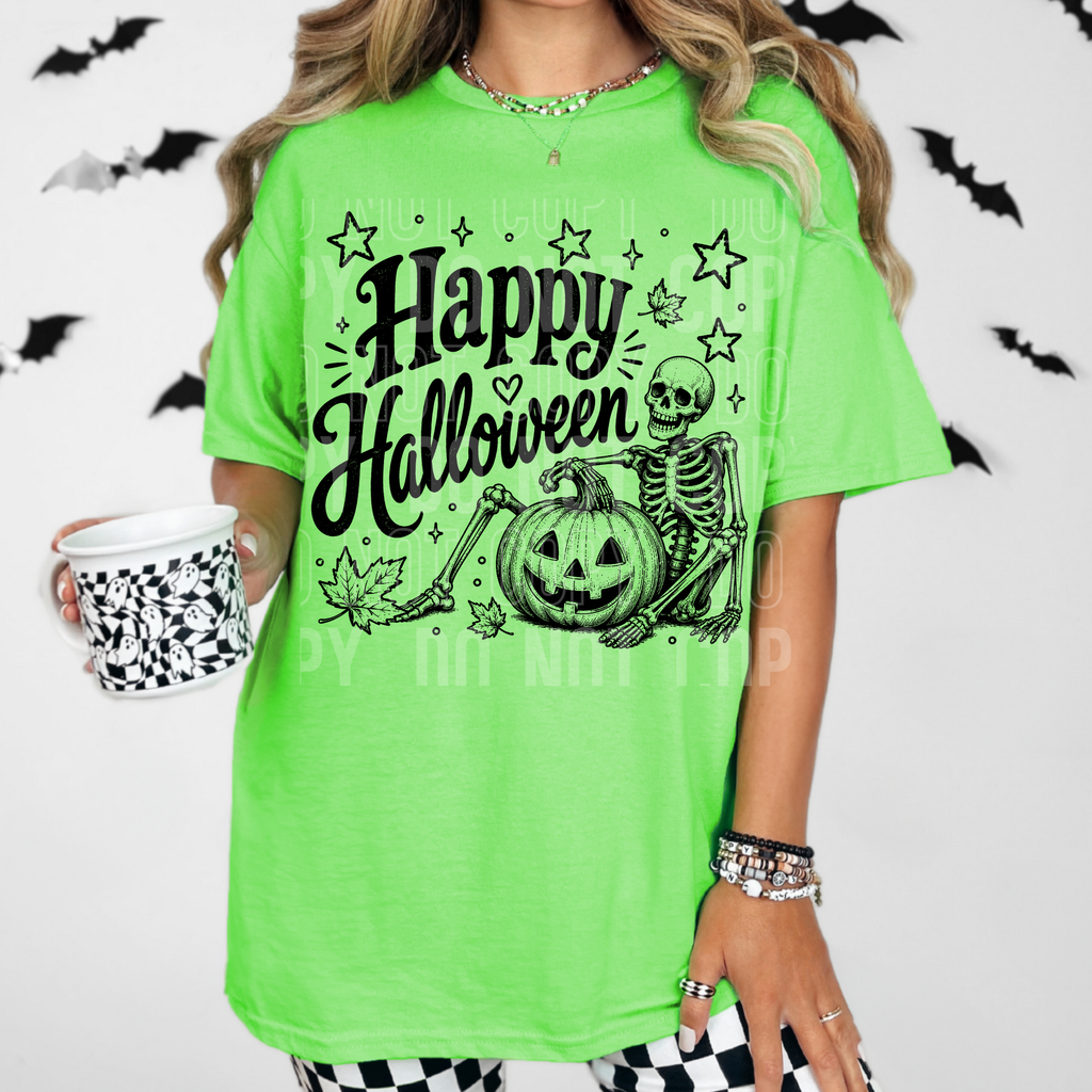 HAPPY HALLOWEEN SKELETON