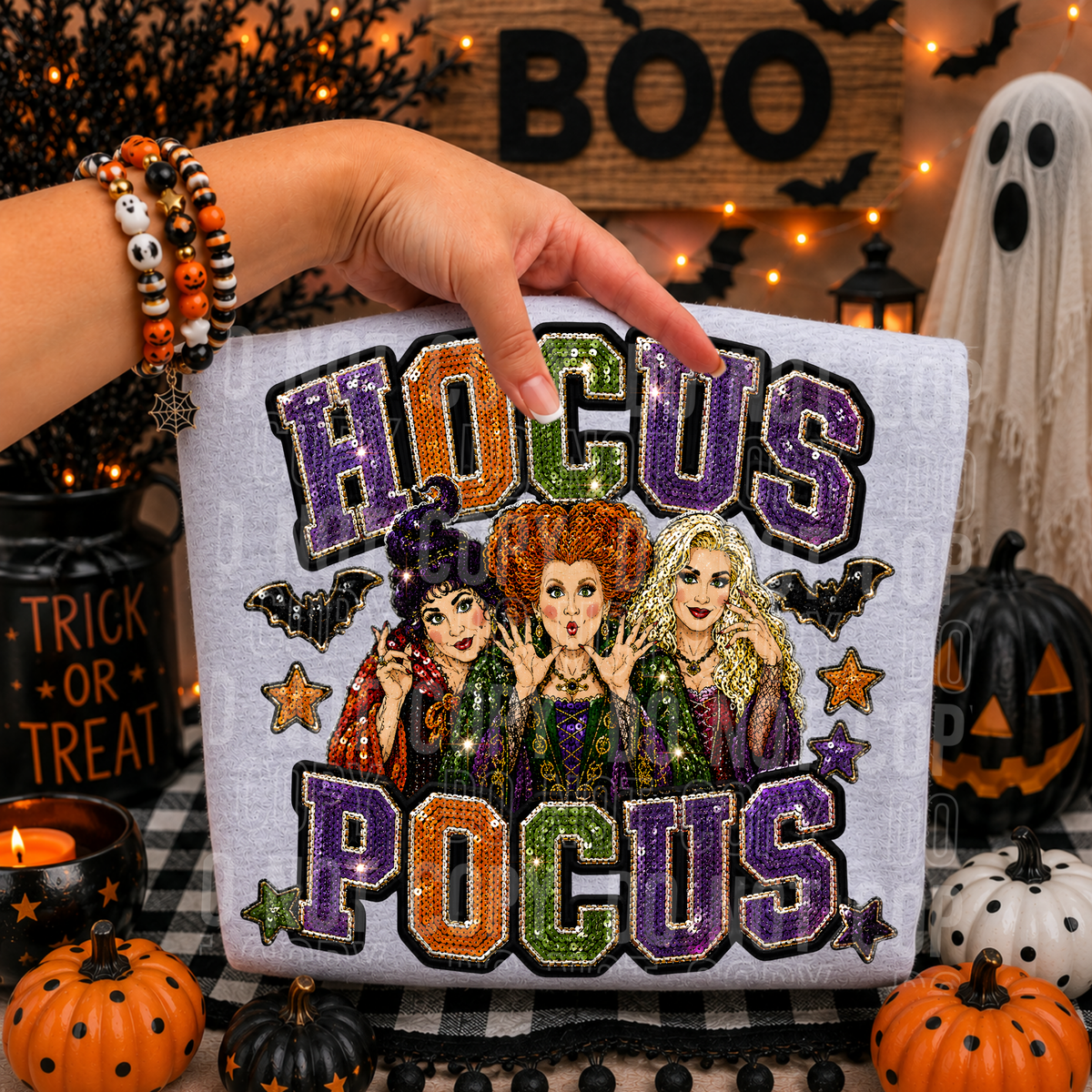 HOCUS POCUS FAUX SEQUIN