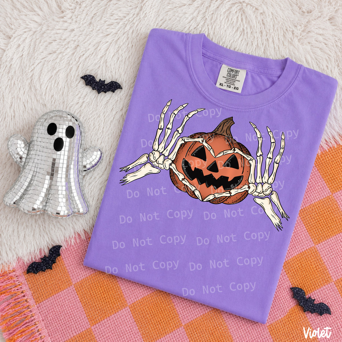 Heart hand pumpkin