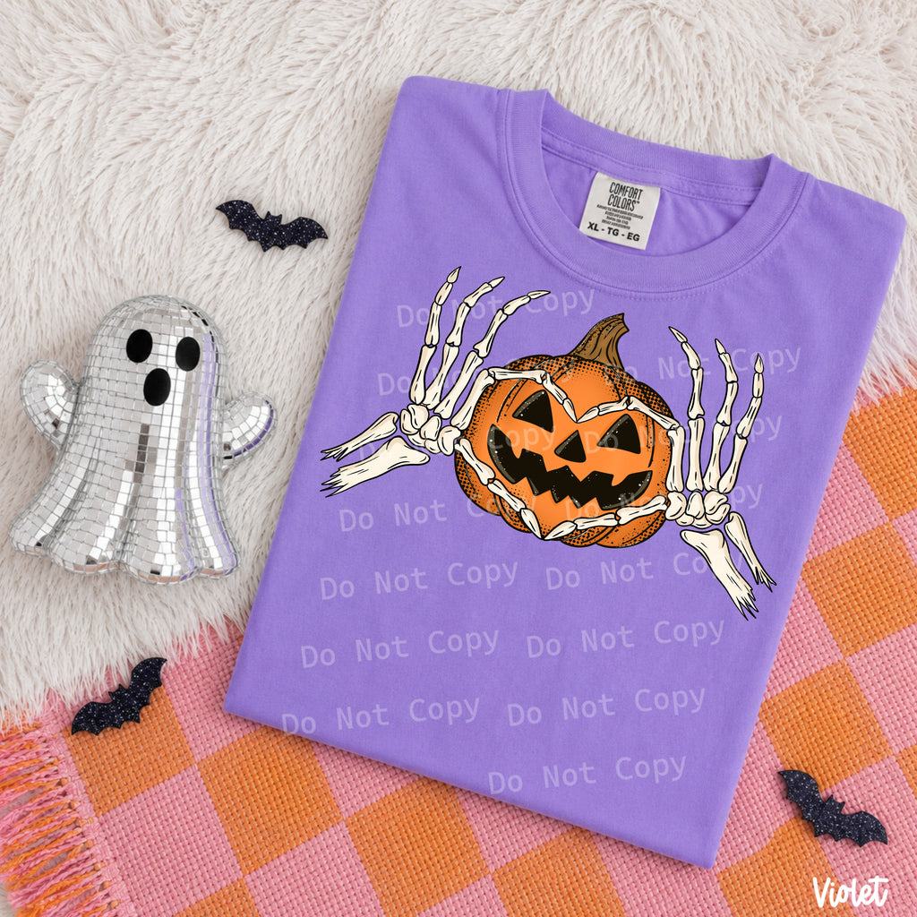 Heart hand pumpkin