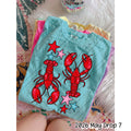 Red crawfish with stars