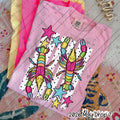 Colorful crawfish with stripes