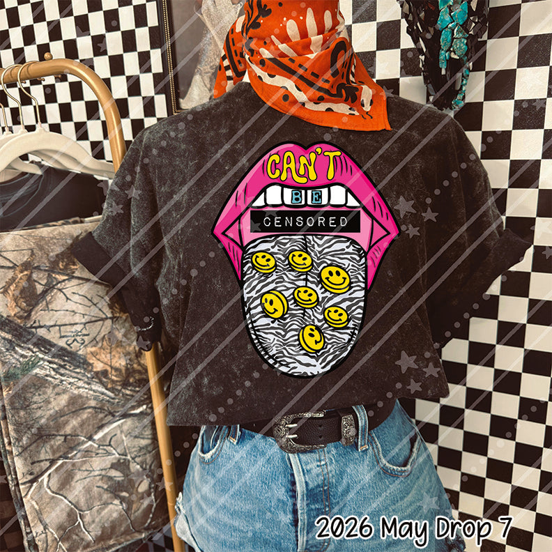 Can’t be censored checkered and stars