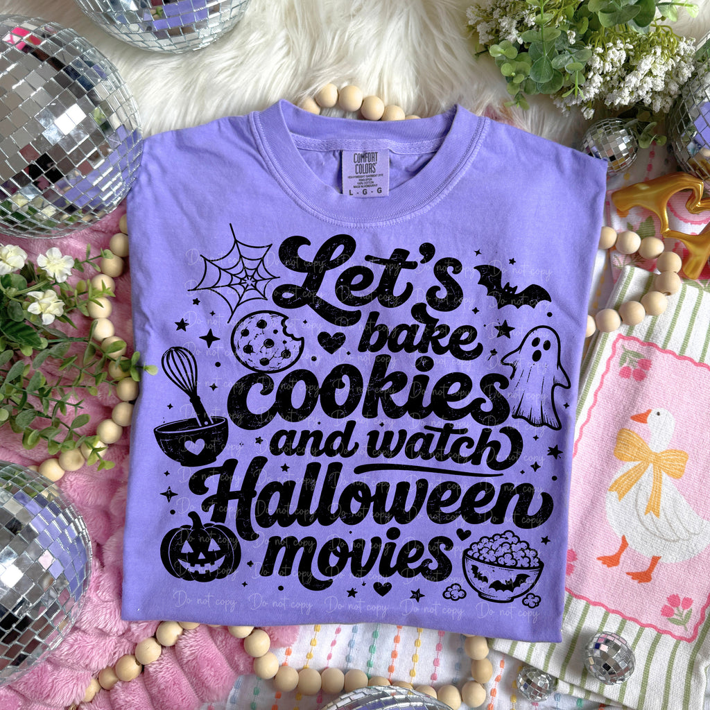 LETS BAKE COOKIES AND WATCH HALLOWEEN MOVIES black