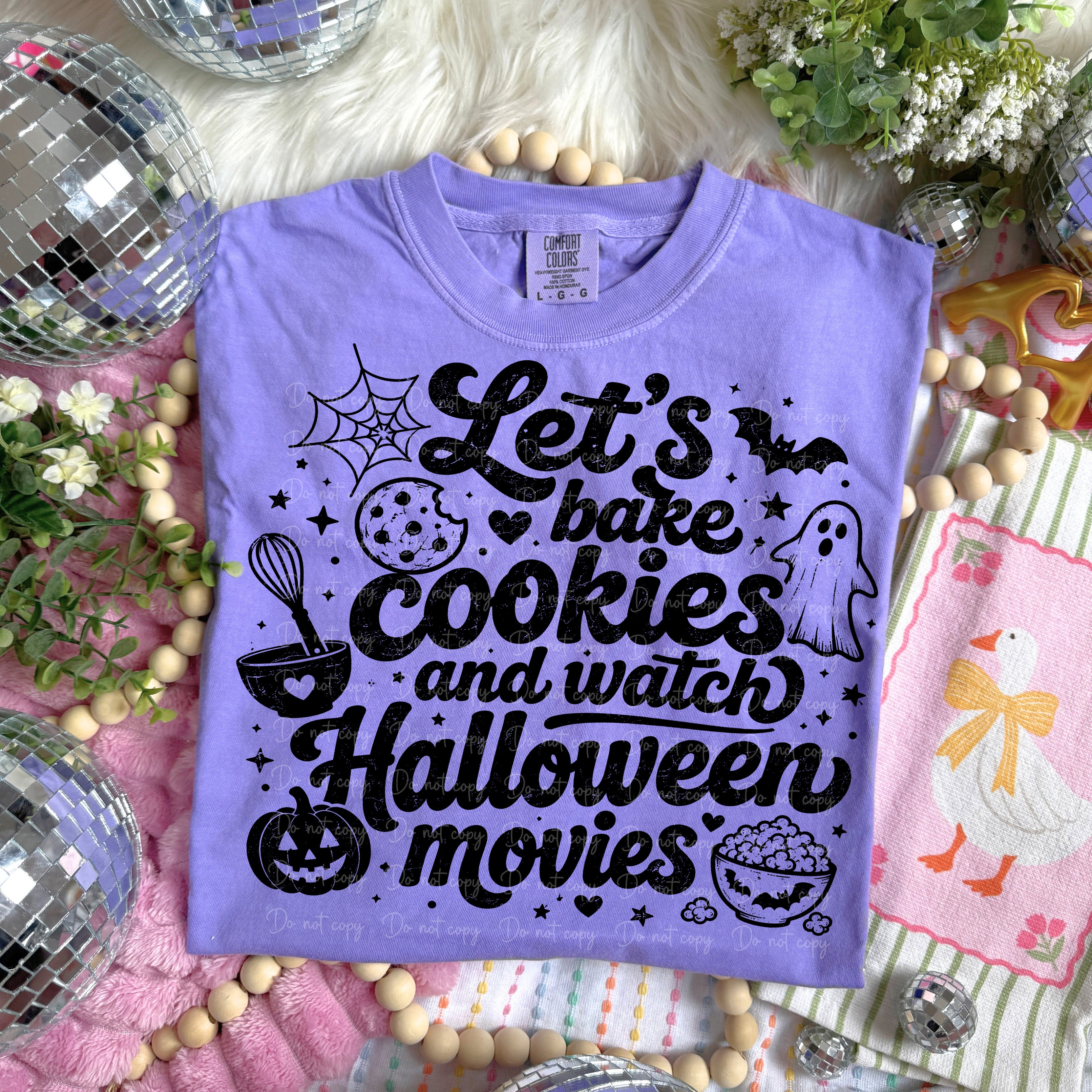 LETS BAKE COOKIES AND WATCH HALLOWEEN MOVIES black