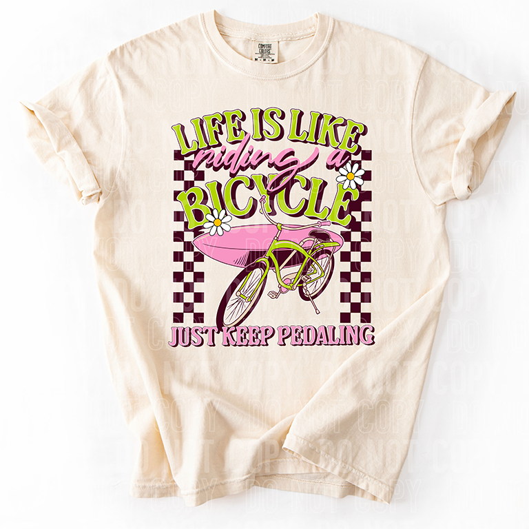 LIFE IS LIKE RIDING A BICYCLE