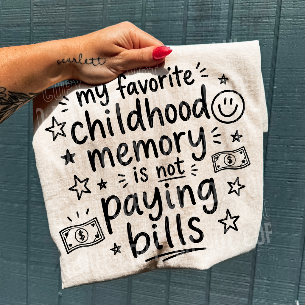 MY FAVORITE CHILDHOOD MEMORY black