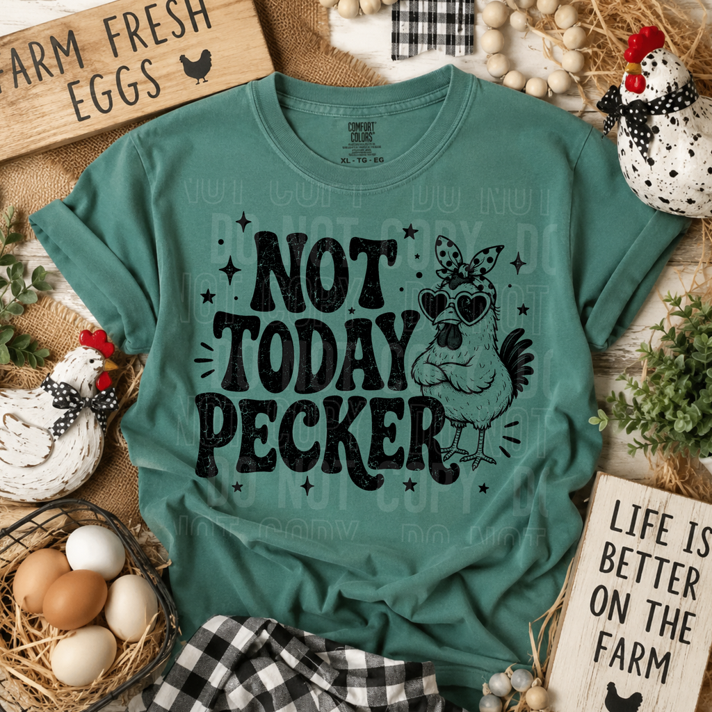 NOT TODAY PECKER