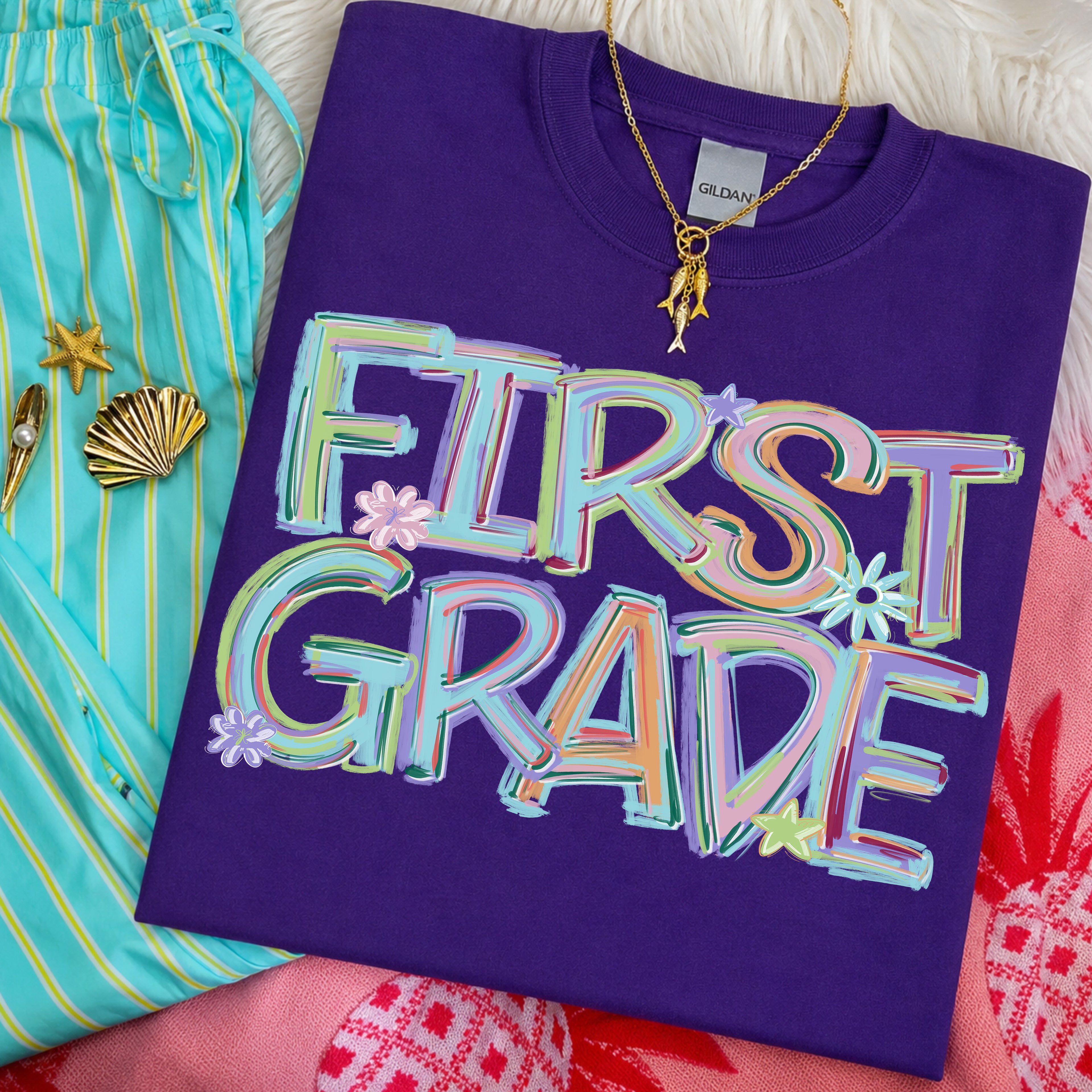 Tilted Grade Levels Gildan Purple 02-02