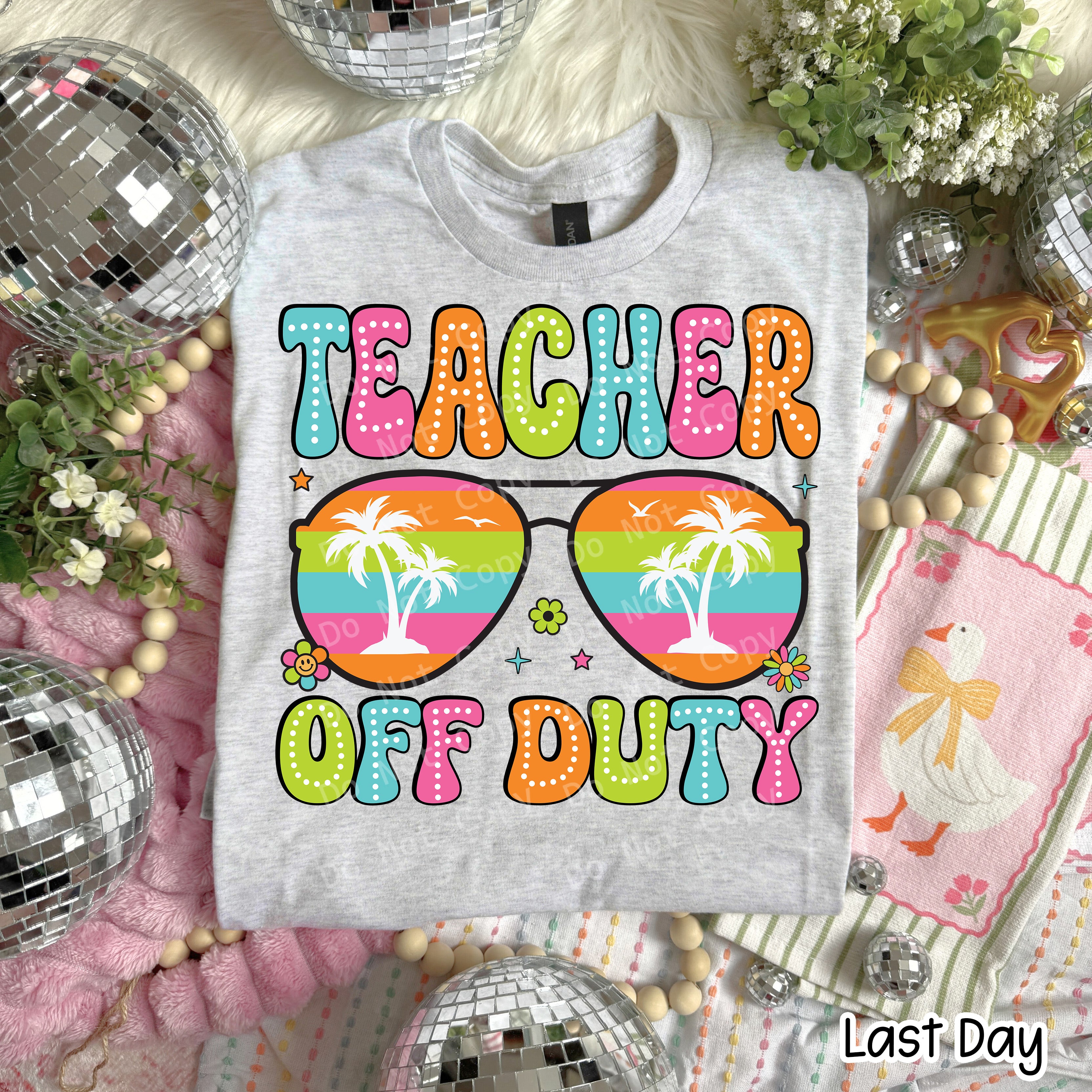 Teacher Off Duty Dots PNG