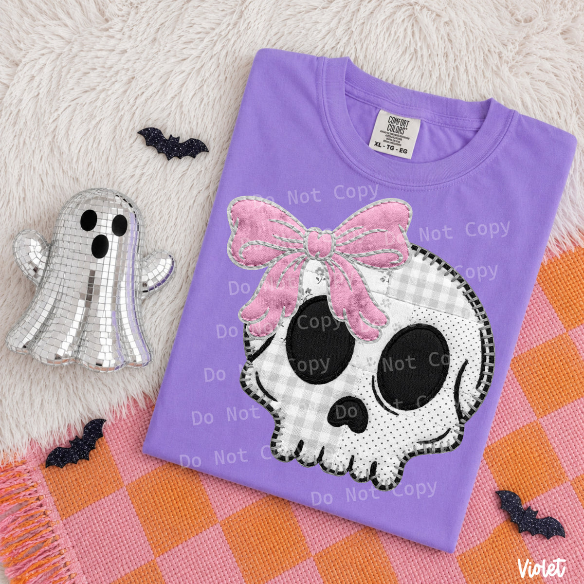 Skull with bow