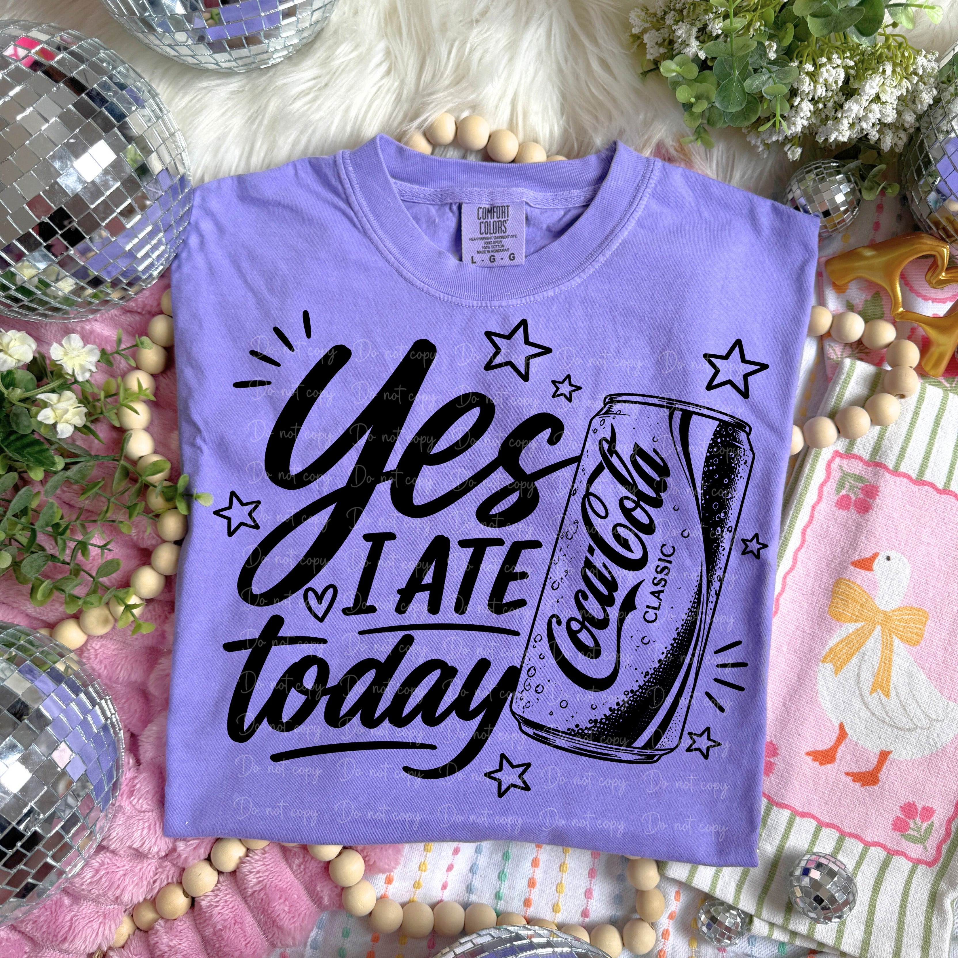 YES I ATE TODAY COKE black