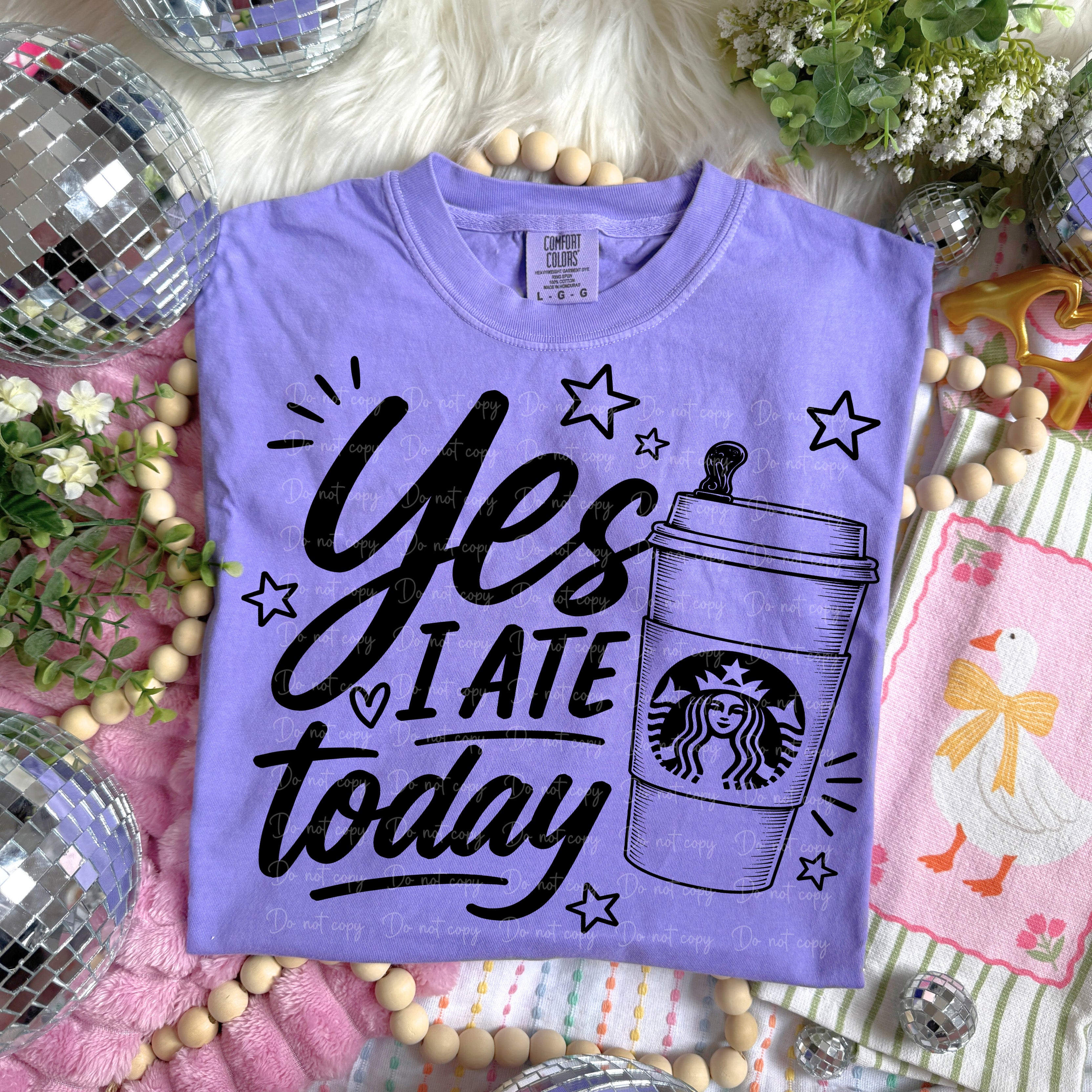 YES I ATE TODAY STARBUCKS black