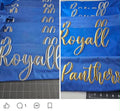 Custom- Metallic Puff- Gildan Royal Blue