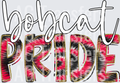 Bobcat Pride Red Tie Dye
