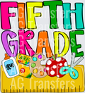 Back to School Name Plate FIFTH GRADE