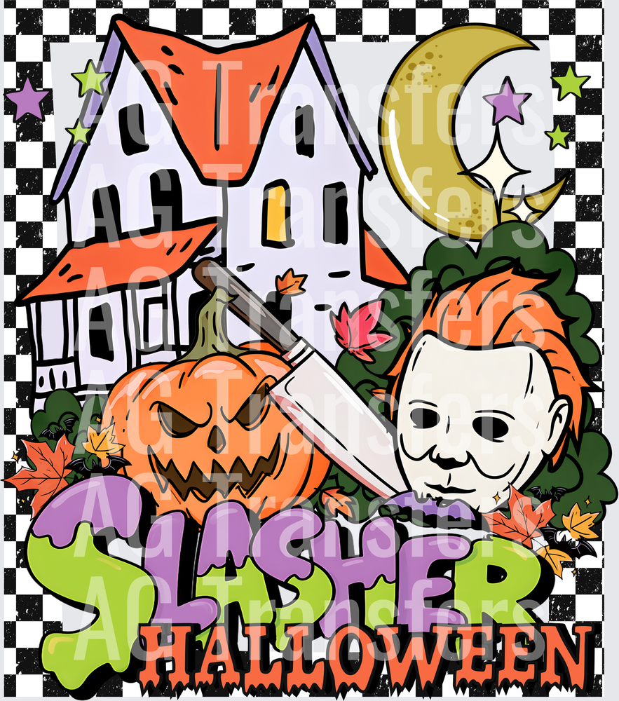 Slasher Halloween with border
