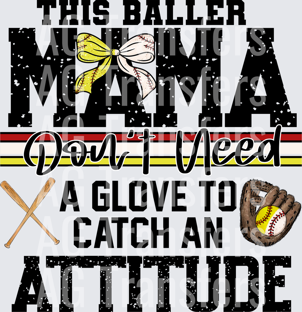 This baller mama don’t need a glove  2