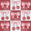 CHERRY BOW CHECKERED