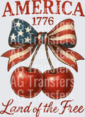 Patriotic Cherry Bow PNG