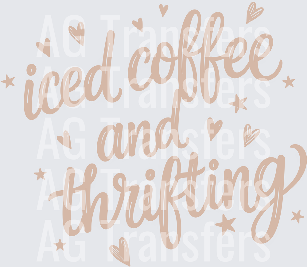 ICED COFFEE AND THRIFTING