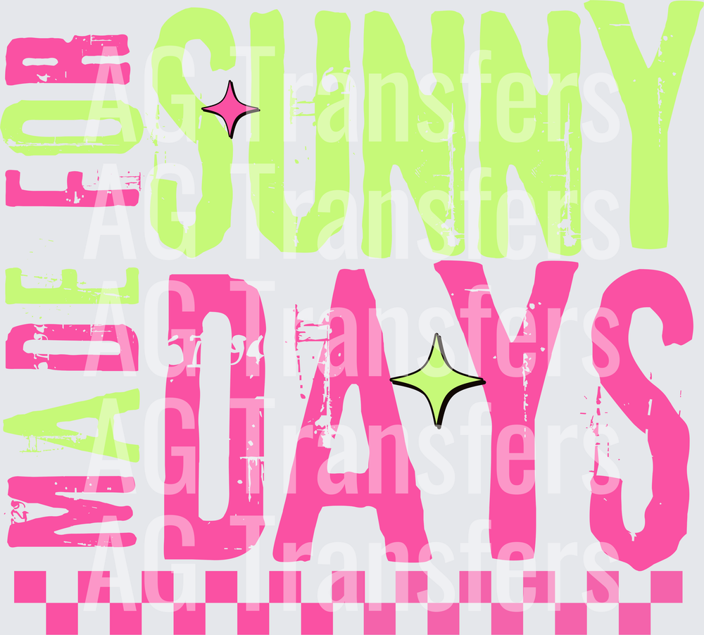 MADE FOR SUNNY DAYS CHECKERED