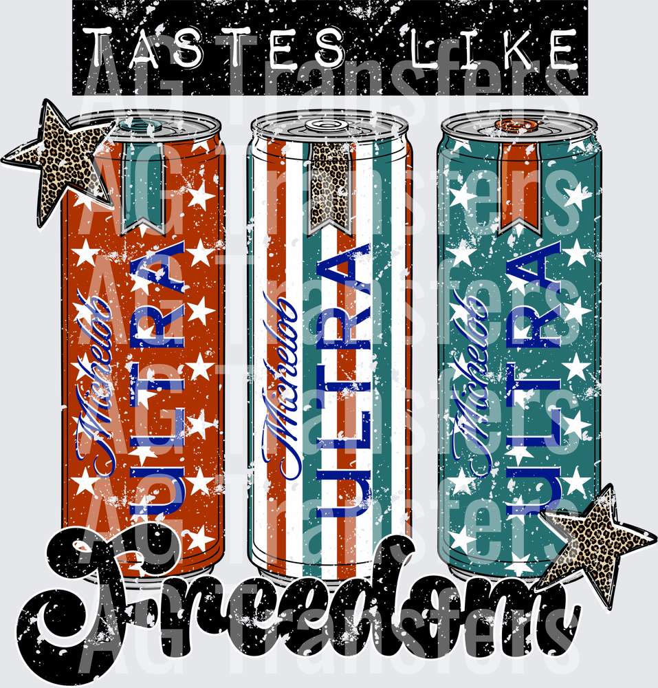 Tastes like freedom distressed Michelob ultra