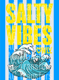 Salty vibes blue