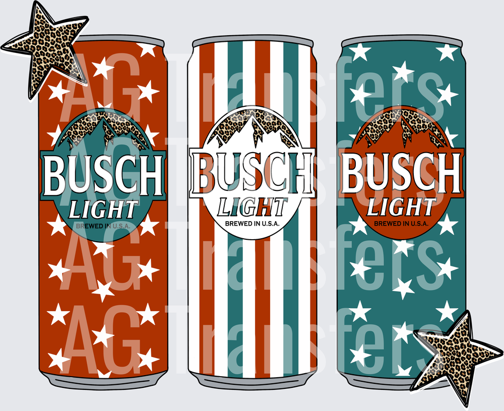 Patriotic cans busch light