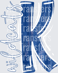 Wildcats K Blue and White
