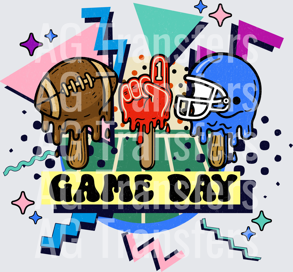 Retro Game Day LIGHT BLUE
