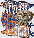 Navy and orange
