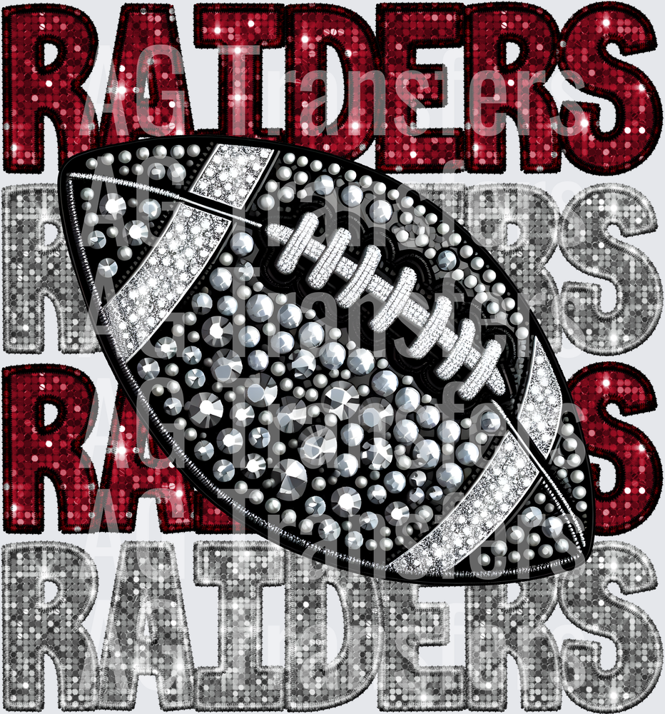 Raiders maroon silver