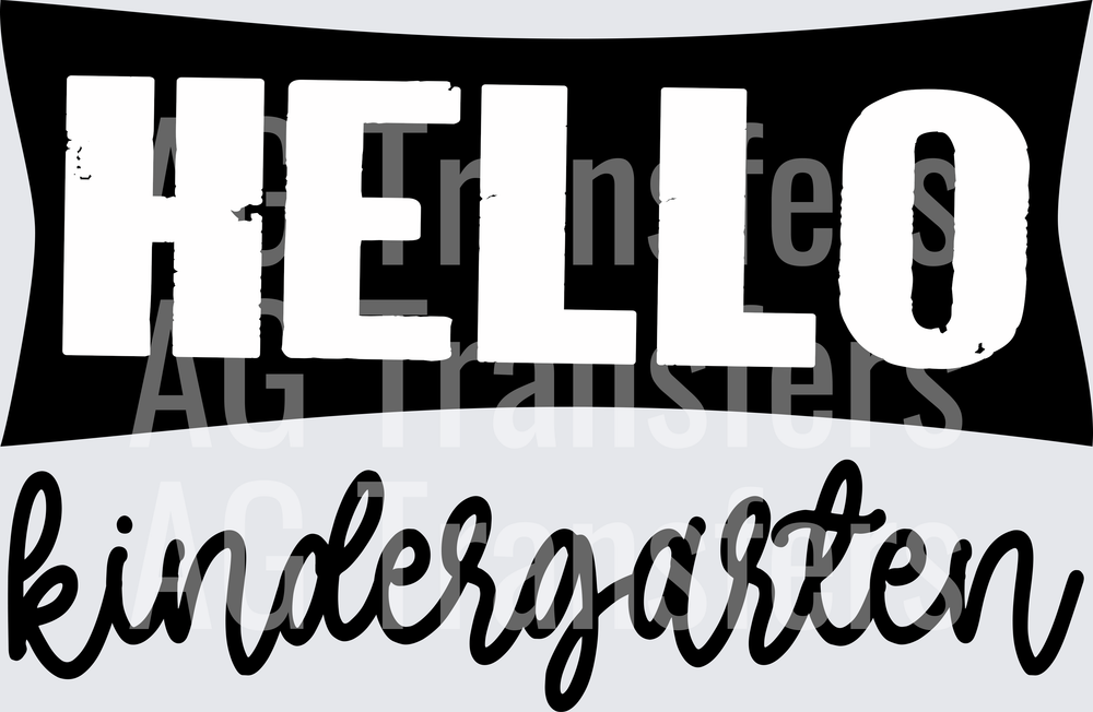 Hello Grade Level BANNER Kindergarten