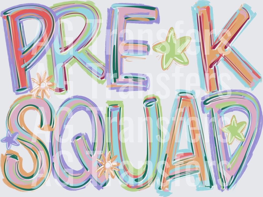 TILTED GRADE LEVELS PRE K SQUAD