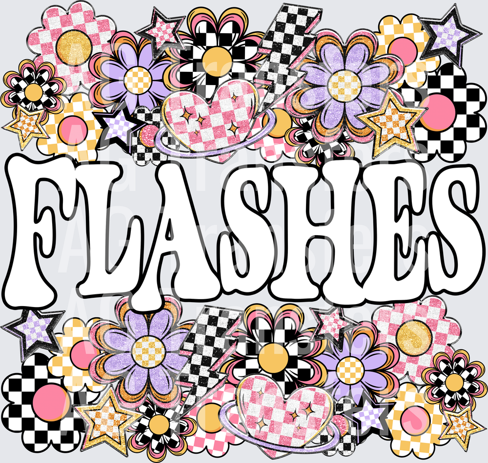 Funky Flowers Mascots FLASHES