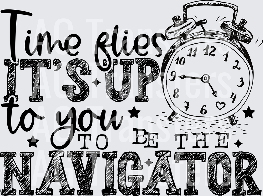 TIME FLIES BLACK FONT