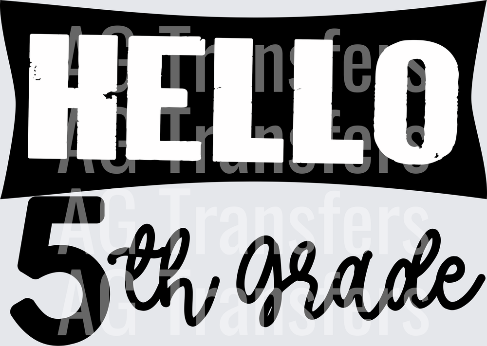 Hello Grade Level BANNER 5th Grade