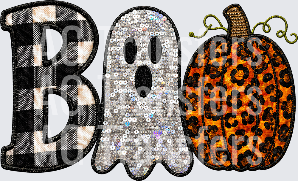 BOO  GHOST PUMPKIN